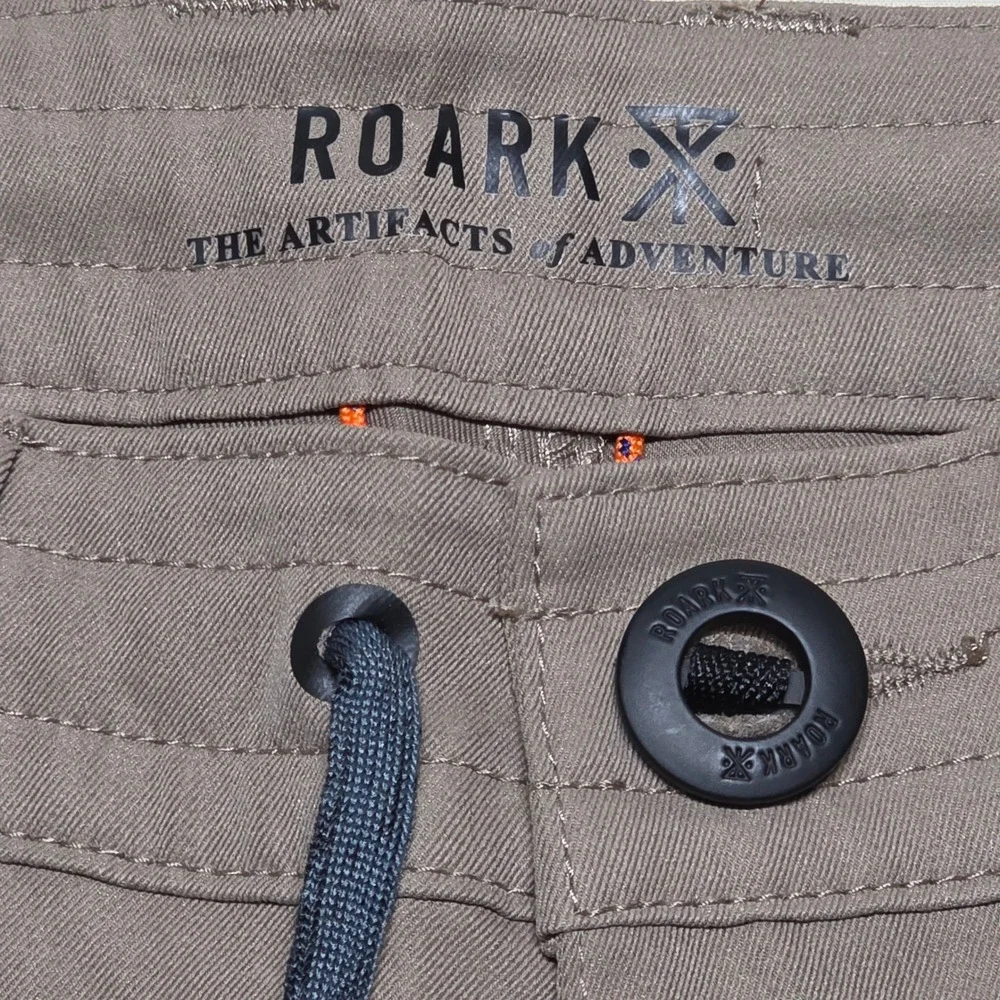 Roark Men Brown Adventure Chinos/Shorts Size 30 Quick Dry Lightweight Outdoor